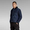 Miniatyrbillede 3 af 6: G-star Utility Flap Pocket Sherpa Denimjakke Blå XL Mand
