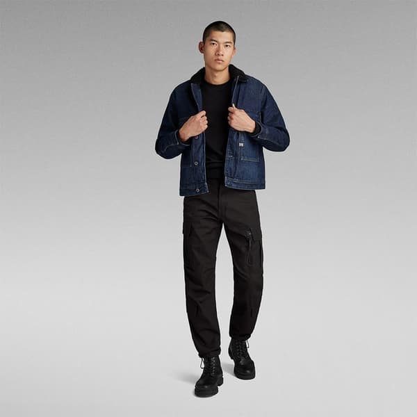 G-star Utility Flap Pocket Sherpa Denimjakke Blå XL Mand