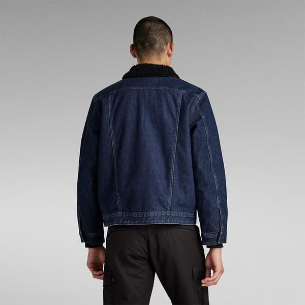 G-star Utility Flap Pocket Sherpa Denimjakke Blå XL Mand