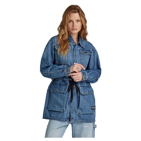 G-star Modular Utility Jeansjacka Blå XS Kvinna
