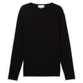 Miniatyrbillede 2 af 5: Tom Tailor Structured Roll Edge Knit Trøje Sort XL Mand