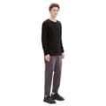 Miniatyrbillede 5 af 5: Tom Tailor Structured Roll Edge Knit Trøje Sort XL Mand