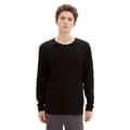 Miniatyrbillede 1 af 5: Tom Tailor Structured Roll Edge Knit Trøje Sort XL Mand