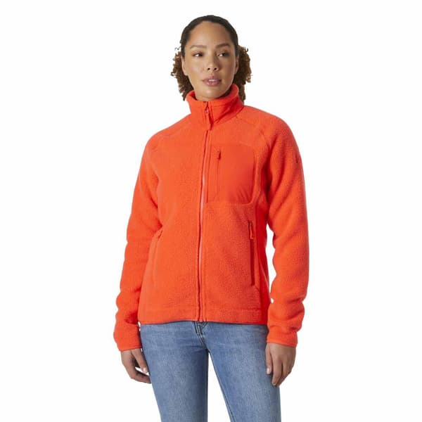Helly Hansen Imperial Pile Block Fleecejakke Med Fuld Lynlås Orange XL Kvinde