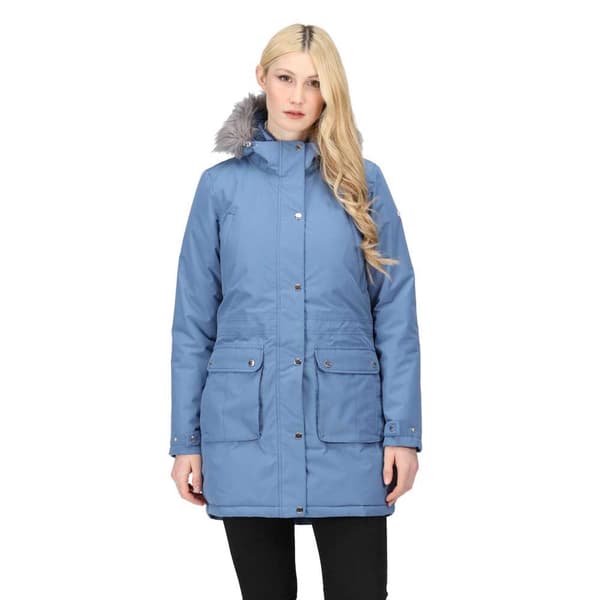 Regatta Voltera Parka Jakke Blå 14 Kvinde