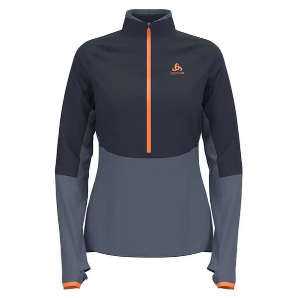 Odlo Descent Cw 200 Puolivetoketjullinen Fleecetakki Sininen XS Nainen