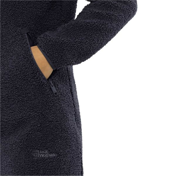 Jack Wolfskin High Curl Coat Jakke Blå XS Kvinde