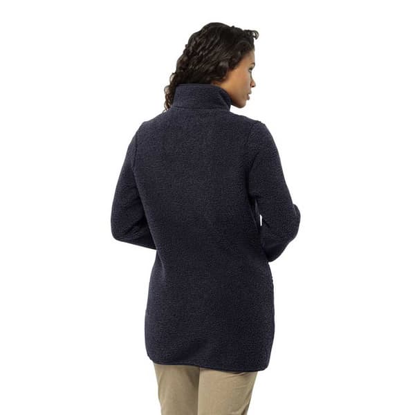Jack Wolfskin High Curl Coat Jakke Blå XS Kvinde