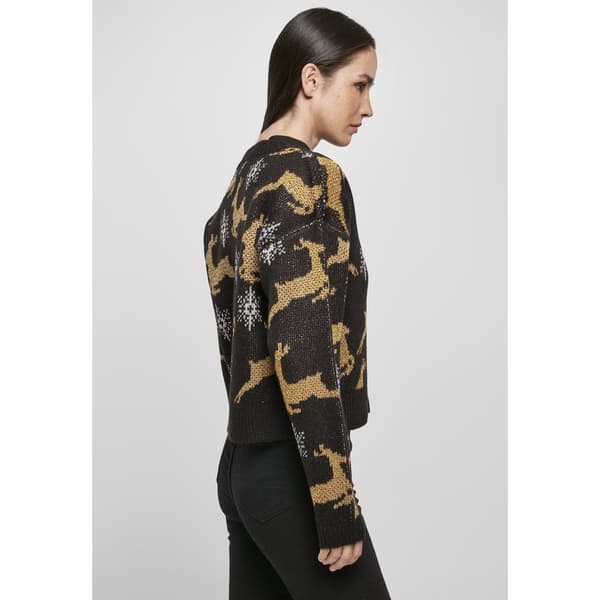 Urban Classics Oversized Christmas Trøje Sort L Kvinde