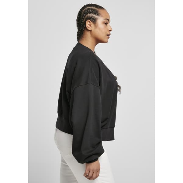 Urban Classics Organic Oversized Terry Gt Cardigan Sort 5XL Kvinde