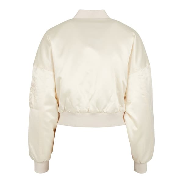 Urban Classics Oversized Satin Big Jakke Hvid 4XL Kvinde