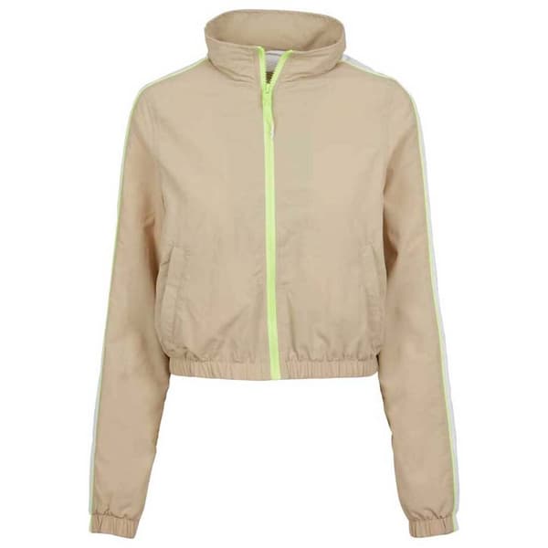 Urban Classics Piped Track Jakke Beige M Kvinde