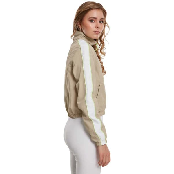 Urban Classics Piped Track Jakke Beige M Kvinde