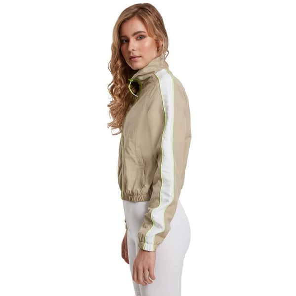 Urban Classics Piped Track Jakke Beige M Kvinde