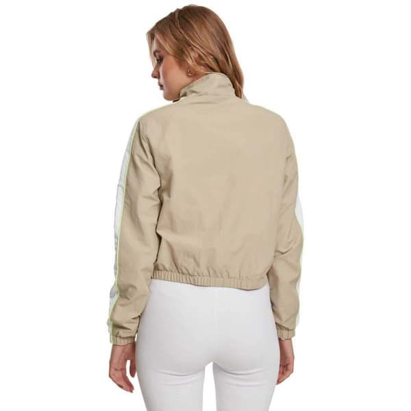 Urban Classics Piped Track Jakke Beige M Kvinde