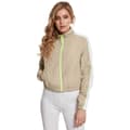 Miniatyrbillede 1 af 7: Urban Classics Piped Track Jakke Beige M Kvinde