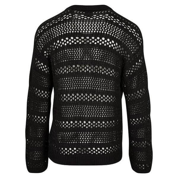 Urban Classics Croche Cardigan Sort XL Mand