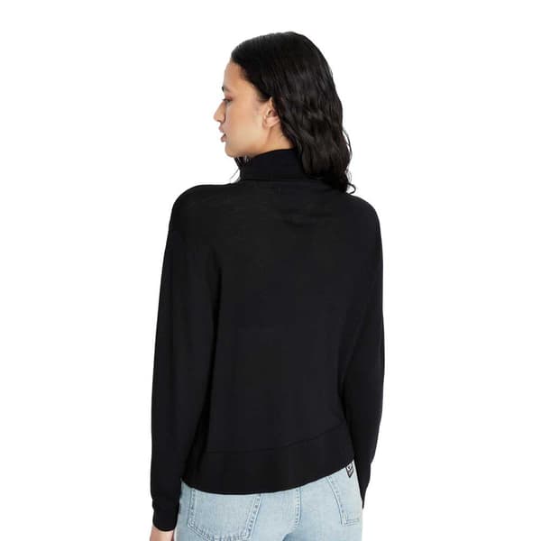 Armani Exchange 8nym7b-ymh4z Striktrøje Med Høj Hals Sort S Kvinde