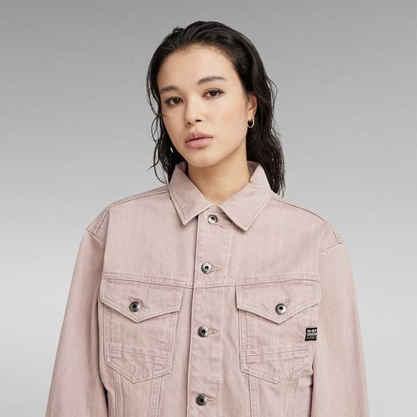 G-star D23643-d480 Jeansjacka Beige S Kvinna