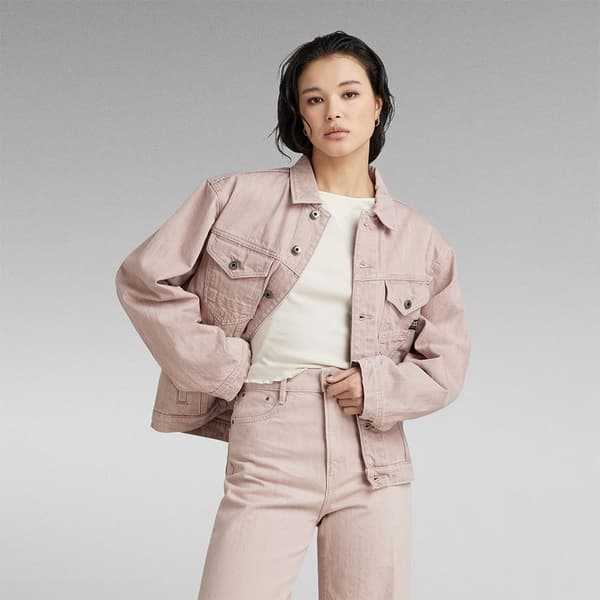 G-star D23643-d480 Jeansjacka Beige S Kvinna