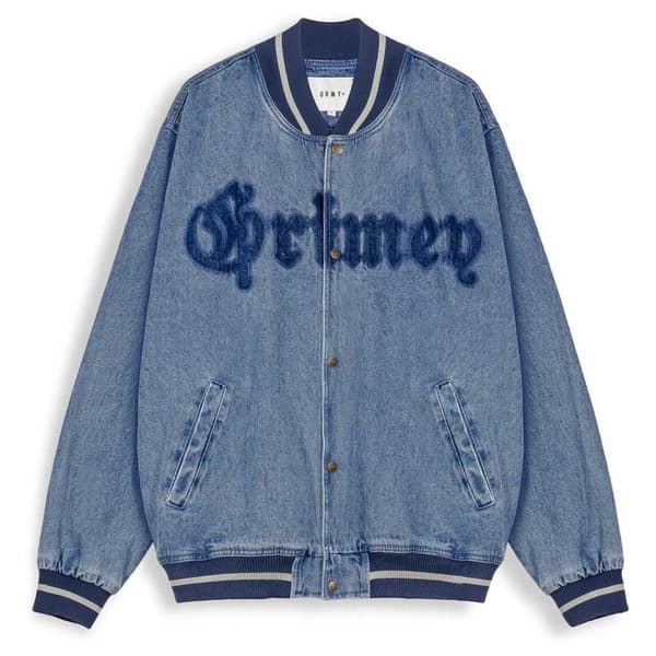 Grimey Causing Panic Baseball Jakke Blå S Mand