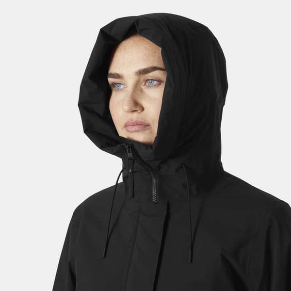 Helly Hansen Victoria Insulated Mid Regnfrakke Sort L Kvinde