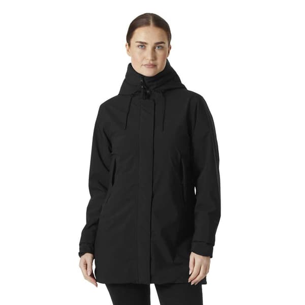 Helly Hansen Victoria Insulated Mid Regnfrakke Sort L Kvinde