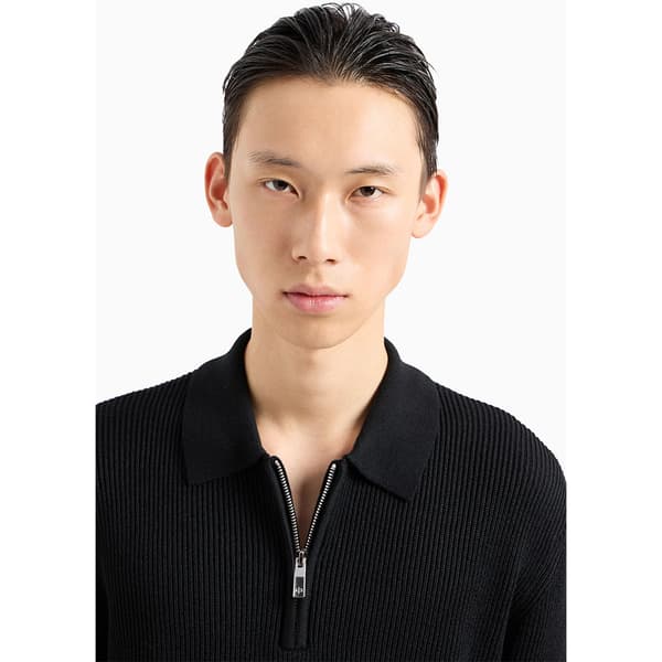 Armani Exchange Xm000129_af10348 Puolivetskari-pusero Musta M Mies