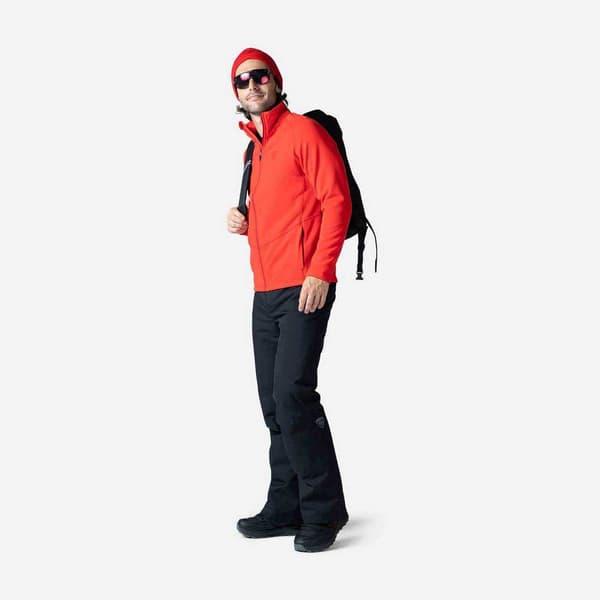 Rossignol Classique Clim Fleece Med Halv Dragkedja Orange L Man