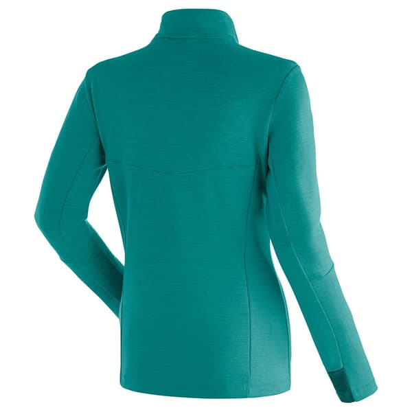 Maier Sports Midlayer Skutvik Hz W Fleece Med Halv Dragkedja Grönt 2XL Kvinna