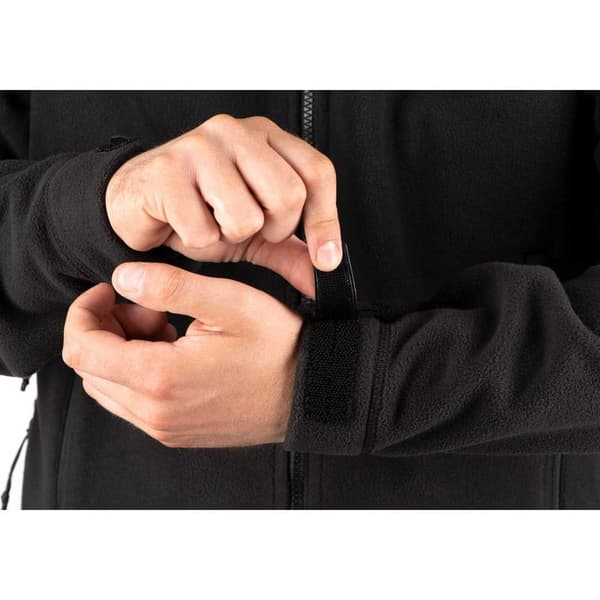 Outrider Tactical Windblock Fleecejacka Med Huva Svart M Man