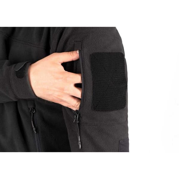 Outrider Tactical Windblock Fleecejacka Med Huva Svart L Man