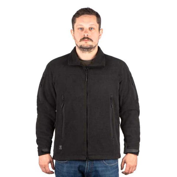 Outrider Tactical Windblock Fleecejakke Med Fuld Lynlås Sort XS Mand