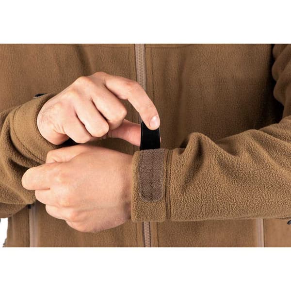 Outrider Tactical Windblock Fleecejakke Med Fuld Lynlås Brun M Mand