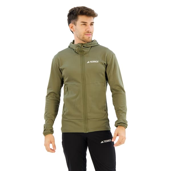 Adidas Terrex Xperior Light Vetoketjullinen Fleecetakki Vihreä L Mies
