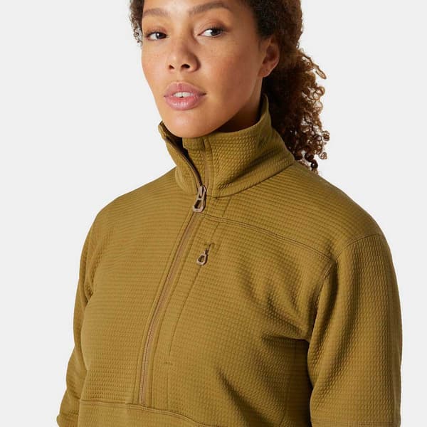 Helly Hansen Evolved Air Fleece Med Halv Dragkedja Grönt M Kvinna