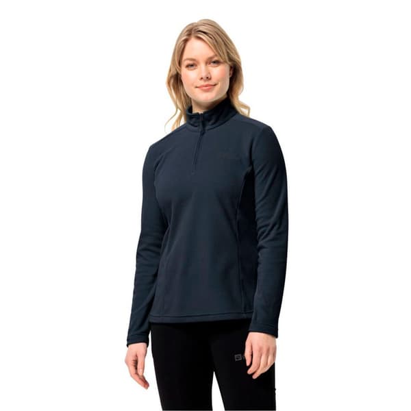 Jack Wolfskin Taunus Fleece Med Halv Dragkedja Blå XS Kvinna