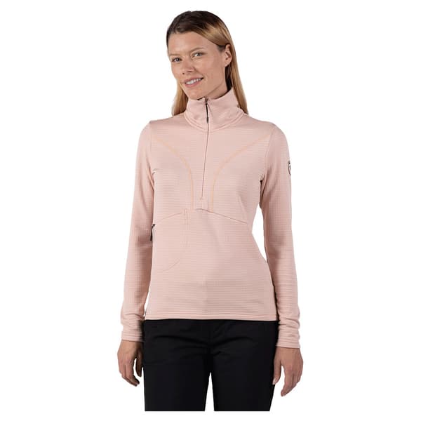 Rossignol Blackside Fleecejakke Med Halv Lynlås Rosa 2XL Kvinde