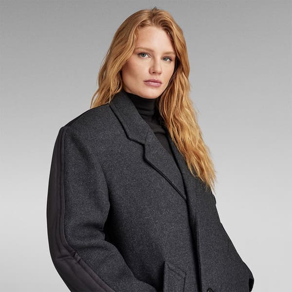 G-star Wool Frakke Grå S Kvinde