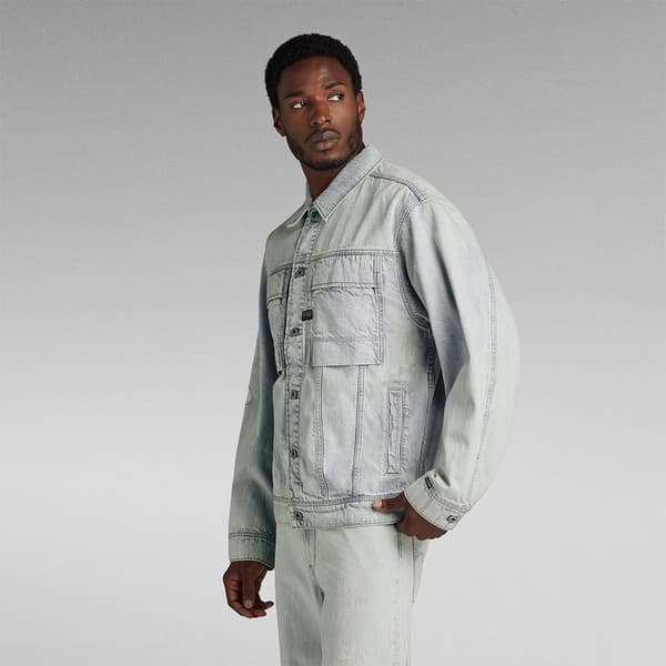 G-star D24332-d536 Jeansjacka Grå XL Man