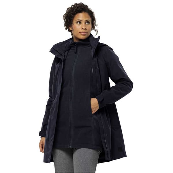 Jack Wolfskin Ottawa Frakke Blå XS Kvinde