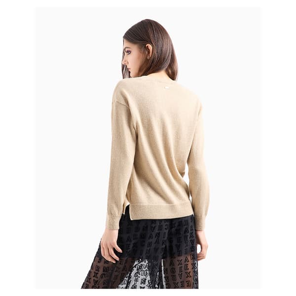Armani Exchange 6dym2c_ym2fz Villapaita Beige XS Nainen