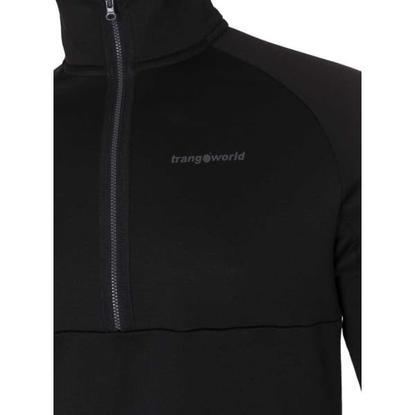 Trangoworld Wroot Fleecejakke Med Halv Lynlås Sort 2XL Mand