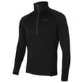 Miniatyrbillede 1 af 2: Trangoworld Wroot Fleecejakke Med Halv Lynlås Sort 2XL Mand