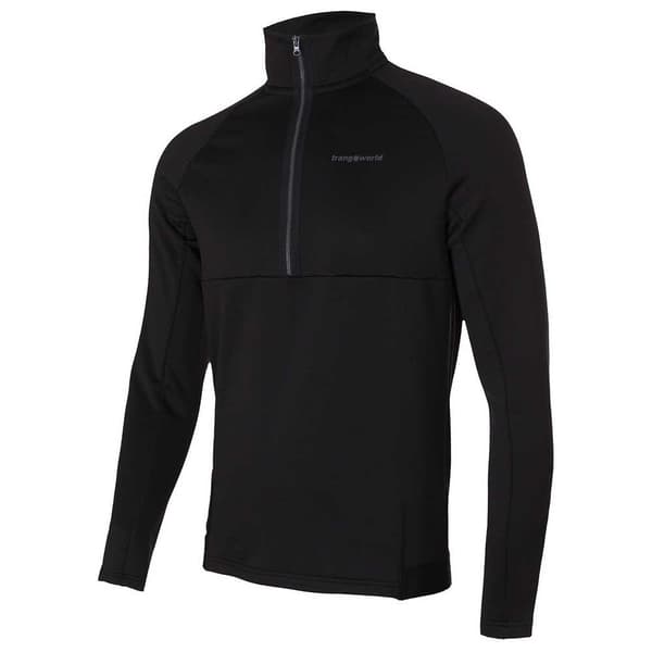 Trangoworld Wroot Fleecejakke Med Halv Lynlås Sort 2XL Mand