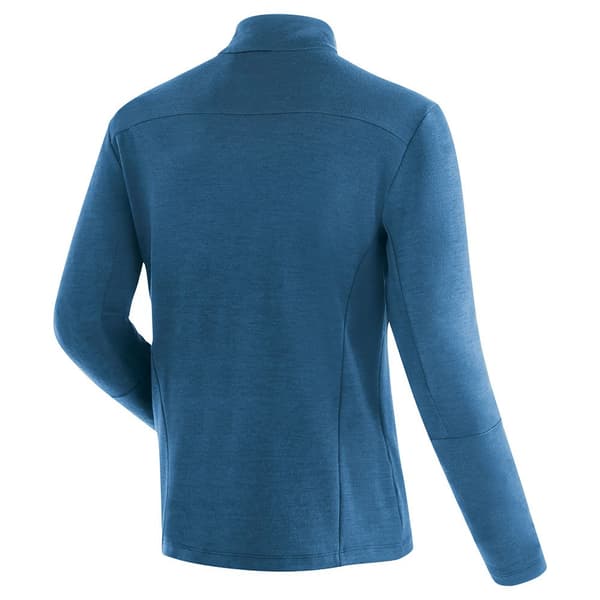 Maier Sports Midlayer Skutvik Hz M Fleecejakke Med Halv Lynlås Blå 2XL Mand