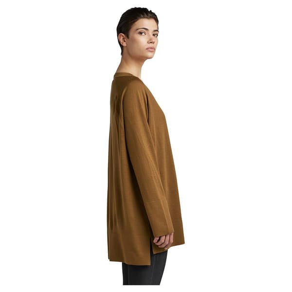 G-star D22503-b692 Oversized Tröja Med V-ringning Brun M Kvinna