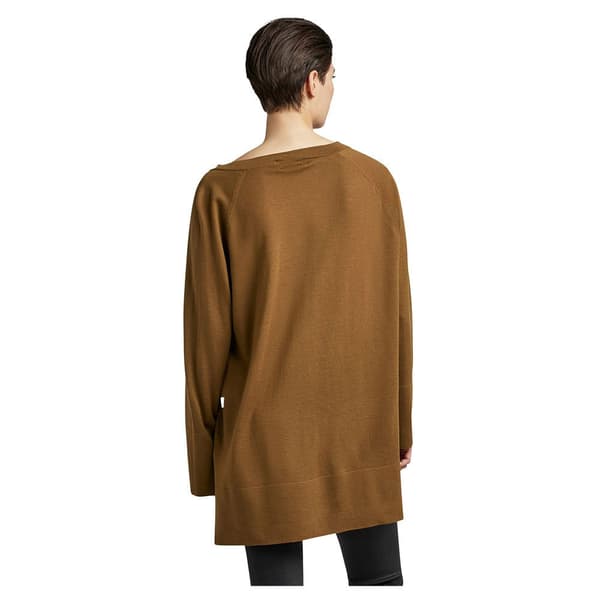 G-star D22503-b692 Oversized Tröja Med V-ringning Brun M Kvinna