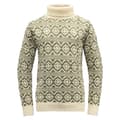Miniatyrbillede 2 af 2: Devold Of Norway Hoddevik Wool High Neck Trøje Beige,Grøn 2XL Mand