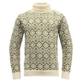Miniatyrbillede 1 af 2: Devold Of Norway Hoddevik Wool High Neck Trøje Beige,Grøn 2XL Mand